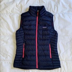 Navy Patagonia Down Sweater Vest